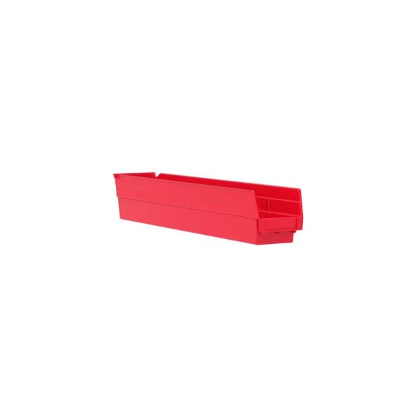 Akro-Mils Shelf Storage Bin, Plastic, Red, 12 PK 30124RED - main